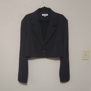 Weworewhat Black Cropped Blazer